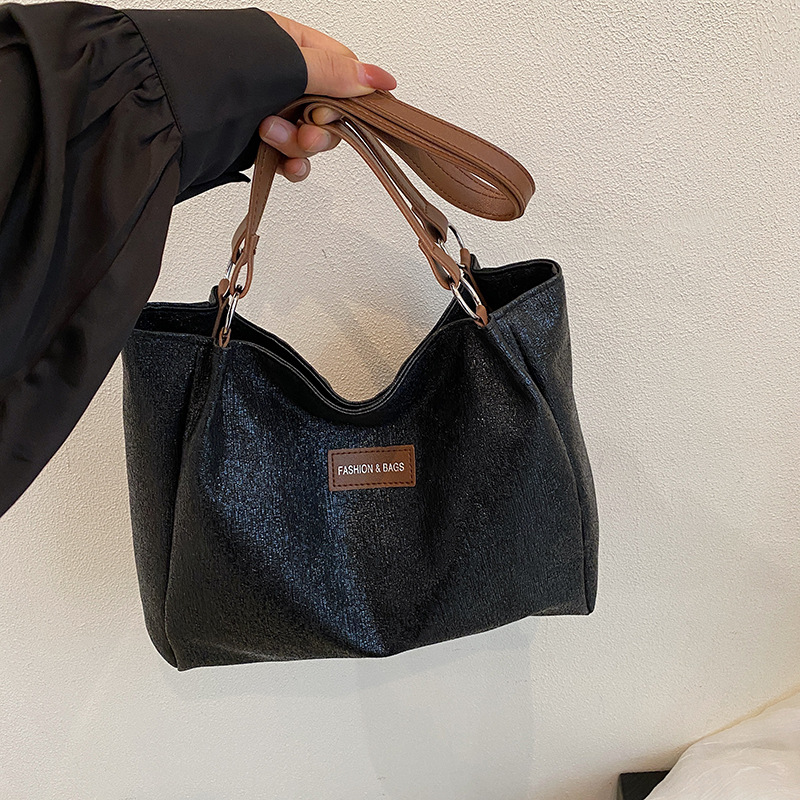 2025 New Large Capacity Vintage Underarm Bag Women Fashion Simple Commuter Single Shoulder Tote Bag - Image 4