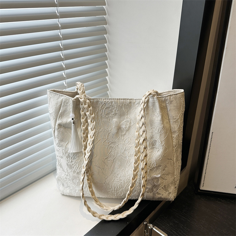 Casual Minimalist Large Capacity Women's Tote Bag 2025 New Trendy Shoulder Bag - Image 2