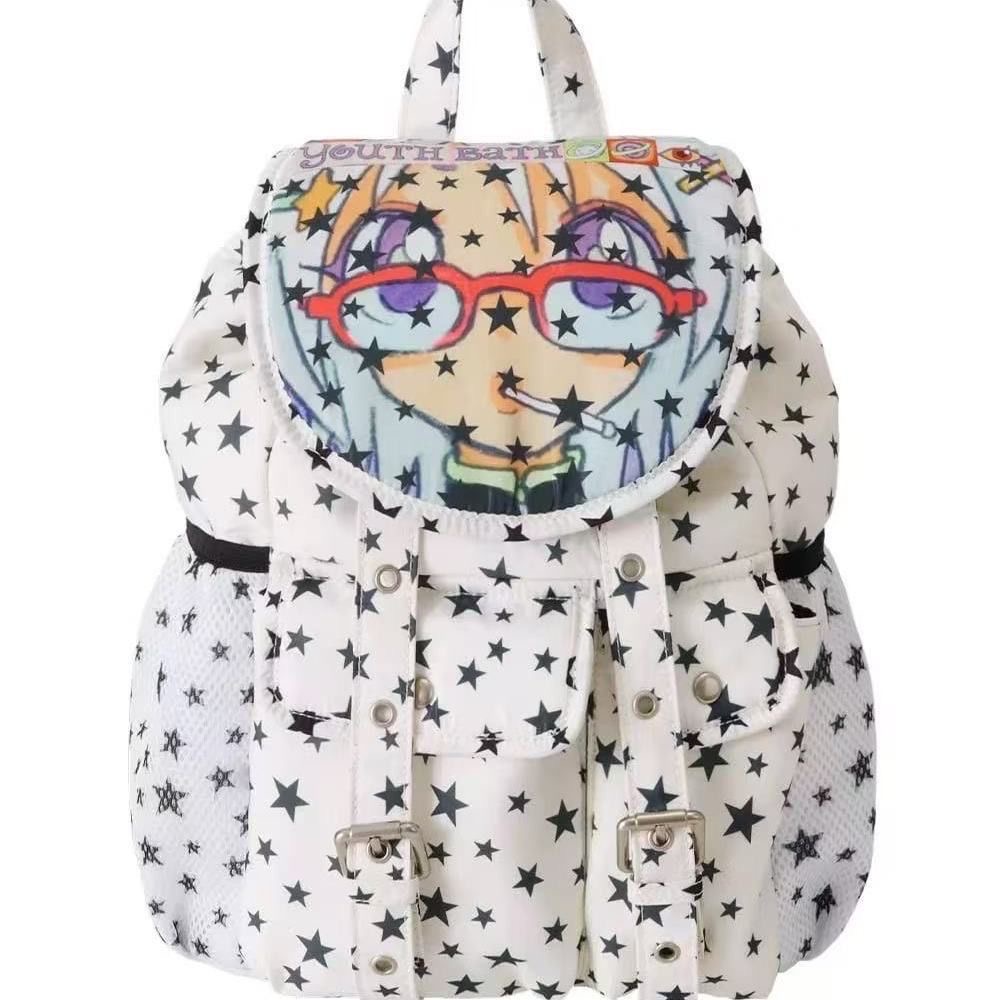 Youthbath x Oliwa Star Illustration Backpack School Bag - Image 5