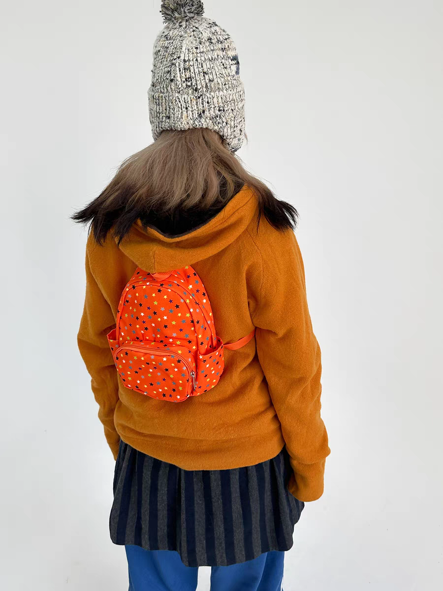 Mini Backpack in Polka Dot Star Custom Fabric - Image 2